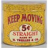Image 1 : Rare Keep Moving 5 Cent Cigar Tin