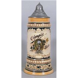 Olympia Beer Embossed Ceramic Beer Stein