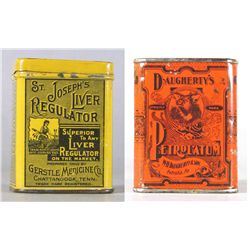 Lot of Two Cure Tins