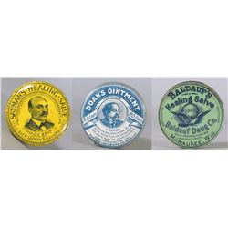 Lot of Three Cure Tins