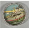 Image 1 : Pocket Game/Mirror-Embossed Ships Motif
