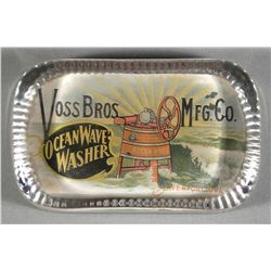 Voss Bros Mfg. Co. Glass Paper Weight