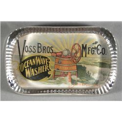 Voss Bros Mfg. Co. Glass Paper Weight