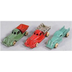 Lot of Three Cast Iron Toy Trucks