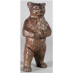 Cast Iron Figural Still Bear Bank