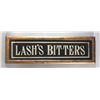 Image 1 : Lash's Bitters Reverse Glass Sign