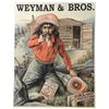 Image 1 : Weyman & Bros. Tobacco Paper Sign