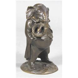 Elephant Figural Match Holder