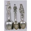 Image 1 : Lot of Three Sterling Silver Souvenir Spoons