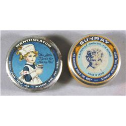 Lot of Two Cure Tins