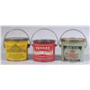 Image 1 : Lot of Three Peanut Butter Pails