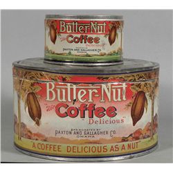 Two Butter Nut Coffee Tins