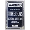 Image 1 : Pinkerton's National Detective Porcelain Sign