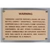 Image 1 : Porcelain "Warning" Sign
