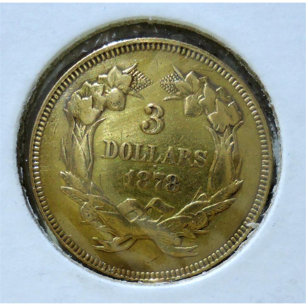 1878 Three Dollar Gold Coin RARE 1878 Three Dollar Gold Coin RARE