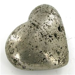 1320ct Handcarved Pyrite Heart (MIN-000126)