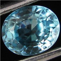 0.95ct Natural Blue Zircon Cambodia Oval (GEM-29472D)