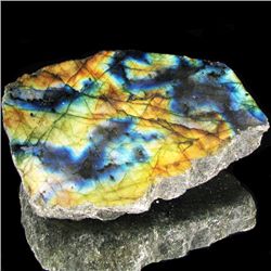 274.25ct Flashy Peacock Color Labradorite Slab (GEM-33626)