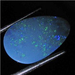 3.23ct Australian Black Opal Doublet Full Fire (GEM-35986)