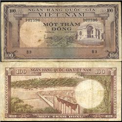 1966 Vietnam 100 Dong Circulated (CUR-06285)