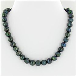 Rare Black Saltwater Pearl Necklace (JEW-250G)