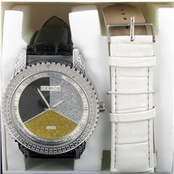 New Ice Time Mens Diamond Bezel Watch (WAT-337)