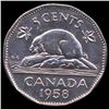 Image 2 : 1958 Canada 5c Hi Grade GEM Unc (COI-7930)