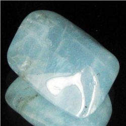 23.81ct Strong Blue Freeform Aquamarine Cabochon (GEM-33758)