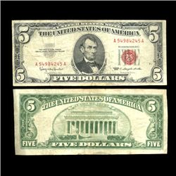 1963 $5 United States Note Hi Grade Scarce (COI-4726)