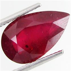 6.13ct Elegent Natural Blood Ruby Pear Beauty (GEM-29402)