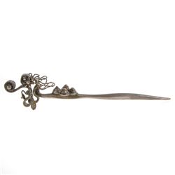 Nomadic Hilltribe Antique Silver Hairpin (ANT-134)