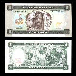 1997 Eritrea 1 Nakfa Crisp Uncirculated Note (COI-4566)