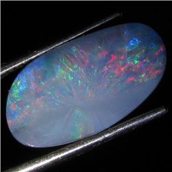 3.8ct Australian Black Opal Doublet Full Fire (GEM-36188)