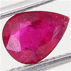 1.2ct Pear Natural Mined Red Ruby Madascar (GEM-0944)