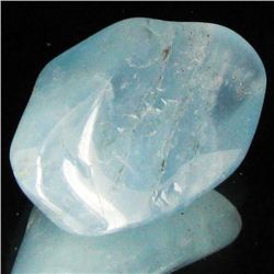 25.24ct Strong Blue Freeform Aquamarine Cabochon (GEM-33735)