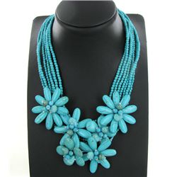 850ct Howlite Bead Necklace (JEW-3732)