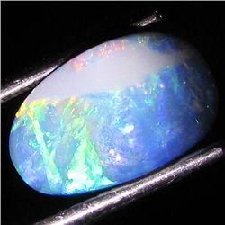 4.05ct Australian Black Opal Doublet Full Fire (GEM-36185)