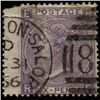 Image 1 : 1865 RARE GB 6p Lilac Used Stamp Rare Cancel (STM-1323)