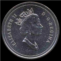 1995 Canada 5c Hi Grade GEM Unc ERROR (COI-7984)