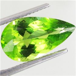 4.1ct Clean Green Peridot Pear  (GEM-42863)