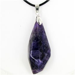 85twc Natural Amethyst Pendant Necklace (JEW-3505)