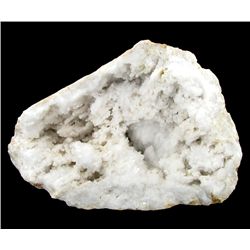 2430ct White Quartz Natural Geode Half (MIN-000188)