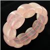 Image 2 : 400twc Natural Rose Quartz Stretch Bangle Bracelet (JEW-3453)