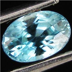 0.95ct Natural Blue Zircon Cambodia Oval (GEM-29511A)