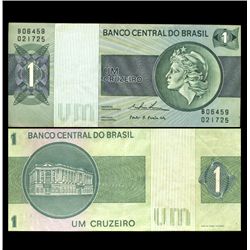 1975 Brazil 1 Cruzeiro Crisp Uncirculated Note (CUR-05918)