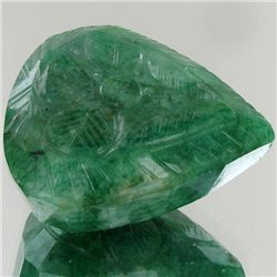 208.3ct Green  Natural S. American Emerald Carved (GEM-2043)