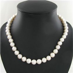 White Saltwater Pearl Strand Necklace (JEW-2586)