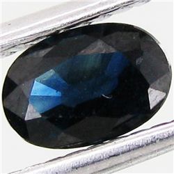 0.6ct Natural Deep Blue Sapphire Oval (GEM-19539B)