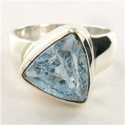 34.48twc Aquamarine Sterling Ring (JEW-2811)