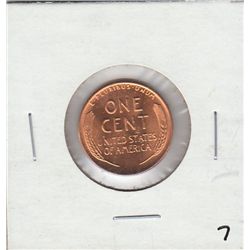 RED 1957-D WHEAT CENT